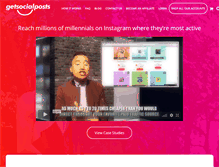 Tablet Screenshot of getsocialposts.com